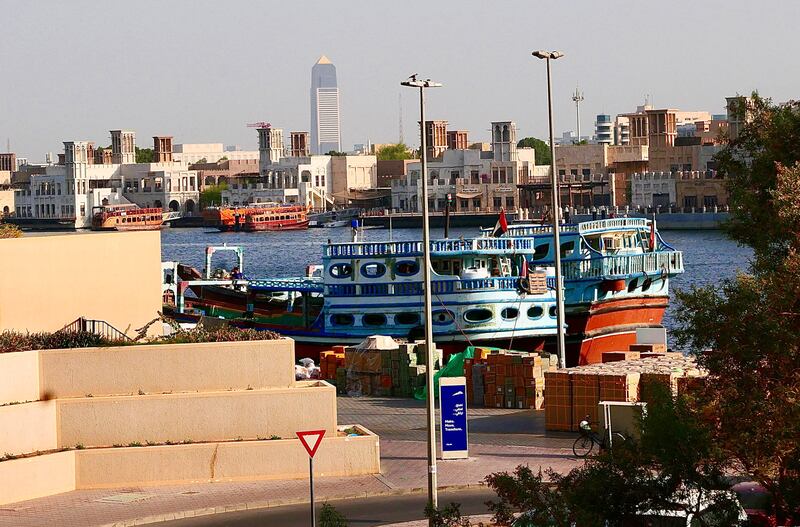 Cargo dhows at Dubai Creek being loaded for a trip. All photos: Pawan Singh and Chris Whiteoak / The National 