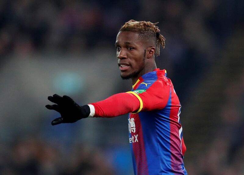 Soccer Football - FA Cup Third Round - Crystal Palace v Grimsby Town - Selhurst Park, London, Britain - January 5, 2019  Crystal Palace's Wilfried Zaha gestures   Action Images via Reuters/Peter Cziborra