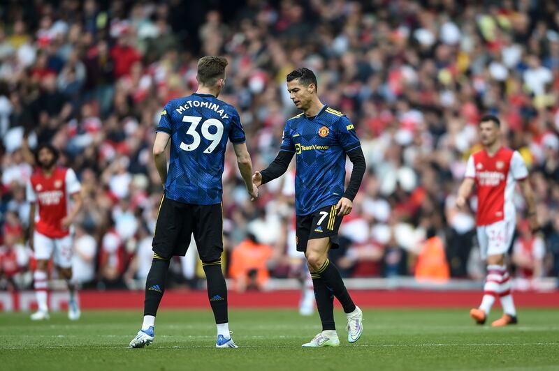 Scott McTominay 6 - Sent a late ball to Ronaldo, which the Portuguese didn’t reach. Won United’s penalty. Away end sang his name after a couple of strong tackles. 

EPA