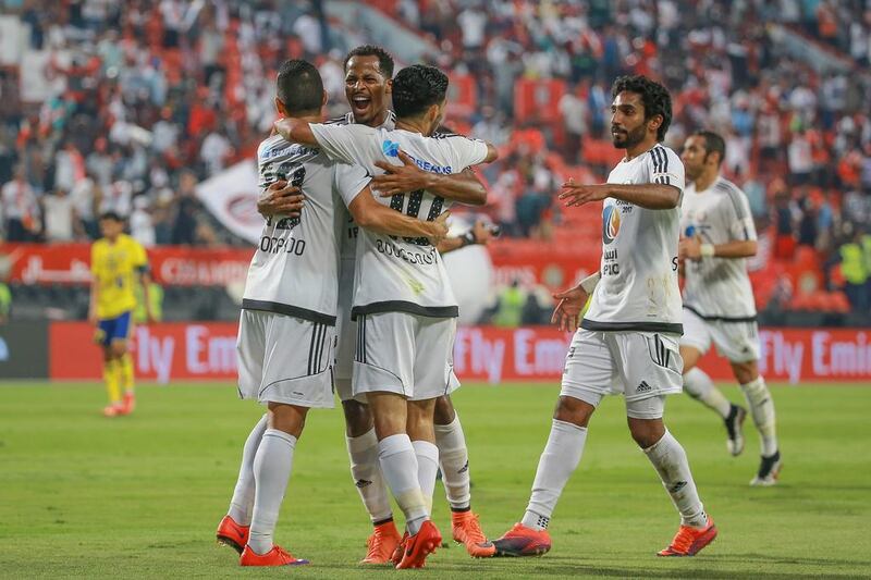 Al Jazira ended their Arabian Gulf League season on a high with a 4-0 win over Al Dhafra on Friday.

Photo courtesy Adel Al Nuaimi 