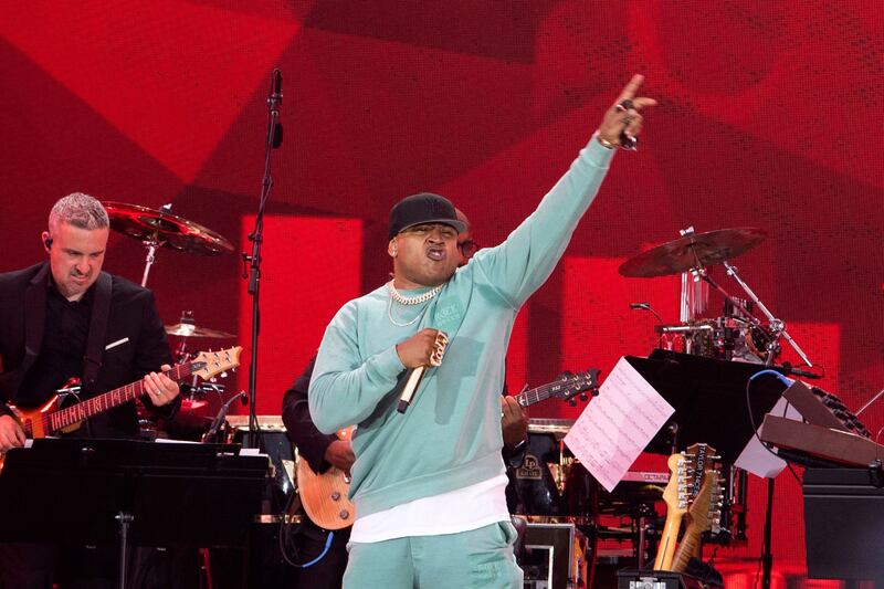 LL Cool J performs. AFP