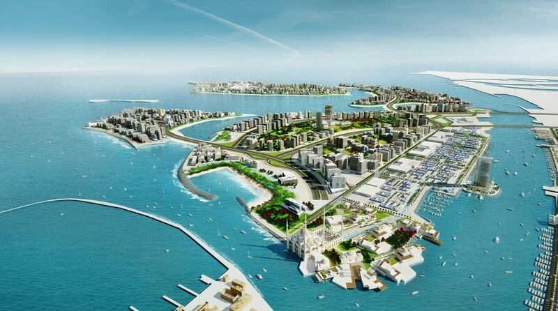 Above, a rendering of Deira Islands. Courtesy Nakheel