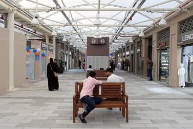 Inside view of the Souk Al Marfa, a new waterfront souk at the Deira Island in Dubai on 23 August,2021. Pawan Singh/The National. Story by David