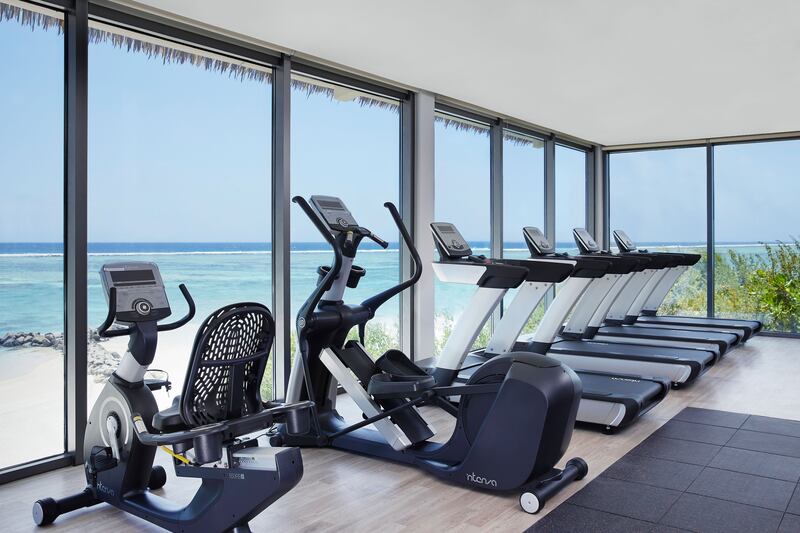 The fitness centre at Waves Lifestyle Hub.