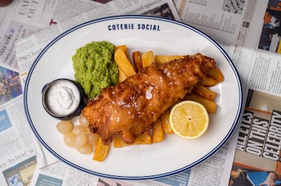 Fish and chips at The Coterie