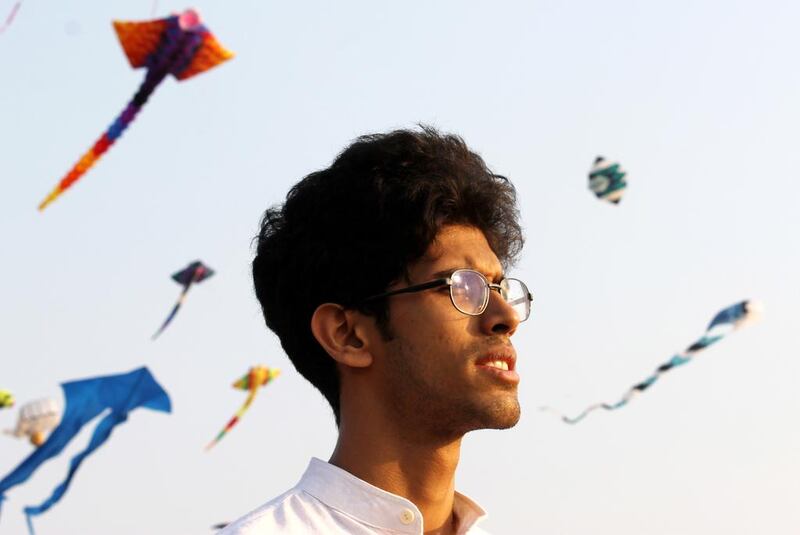 Aniruddh Menon at a kite festival in Panjim, Goa, last year. Lovesongs is his first full-length album. Courtesy Mini and Aditya Menon.