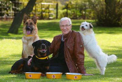Paul O'Grady was known for his love of rescue dogs, and worked closely with London's Battersea Dogs & Cats Home. PA 