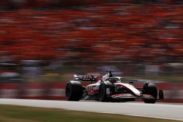 Danish Formula One driver Kevin Magnussen of Haas in action during the Formula One Grand Prix of Spain held at Circuit Barcelona-Catalunya in Montmelo, Barcelona, Spain, 22 May 2022.   EPA / Alberto Estevez