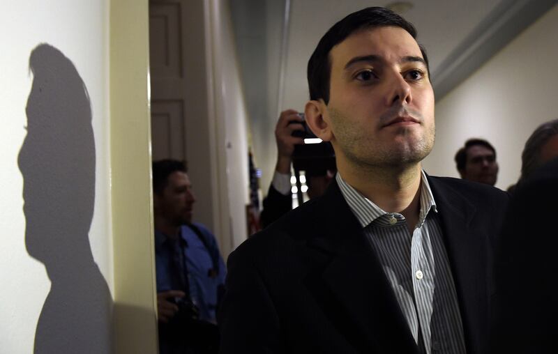 Martin Shkreli was head of Turing Pharmaceuticals — later Vyera — when it hiked the price of Daraprim from $13.50 to $750 per pill after obtaining exclusive rights to the decades-old drug in 2015. AP