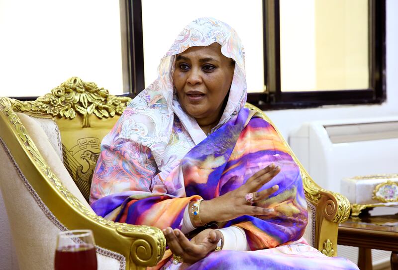Sudan's Minister of Foreign Affairs Mariam Sadiq Al Mahdi. Mohamed Nur El Din / The National