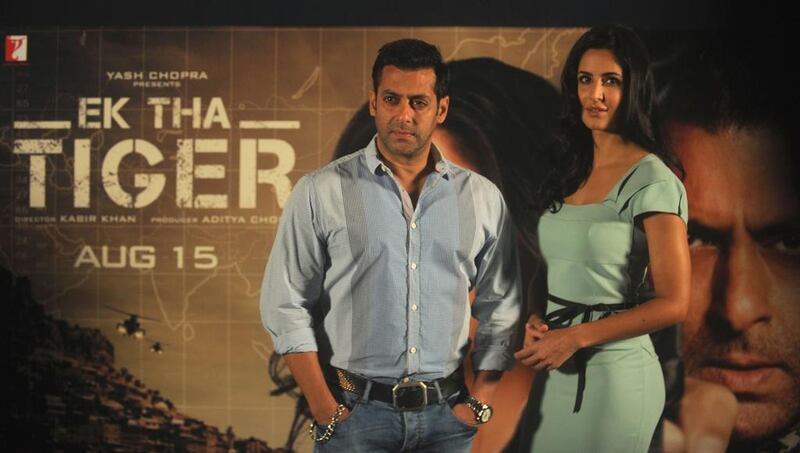 Salman Khan and Katrina Kaif were in Abu Dhabi to film the follow up to Ek Tha Tiger. Punit Paranjpe / AFP