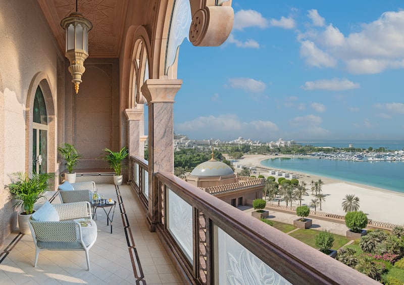 Views from the deluxe palace suite. Photo: Emirates Palace