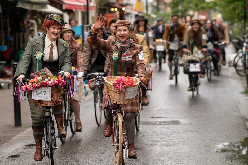 Participants in the annual Tweed Run through London's historic streets are obliged to wear their best tweed and most stylish cycling attire. AP