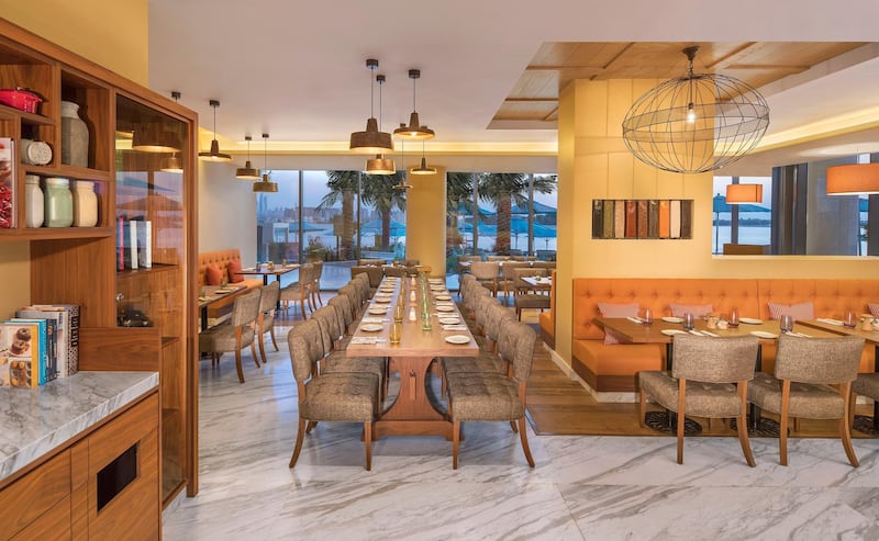 <p>The Social Kitchen offers healthy&nbsp;Levantine cuisine. Courtesy The Retreat Palm Dubai MGallery by Sofitel