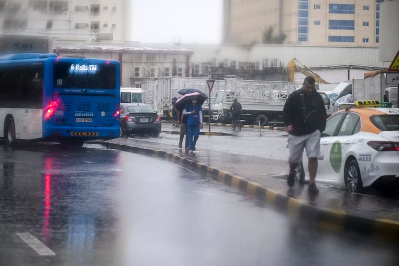 Wet conditions have been forecast throughout the weekend across the emirates. Ahmed Ramzan for The National