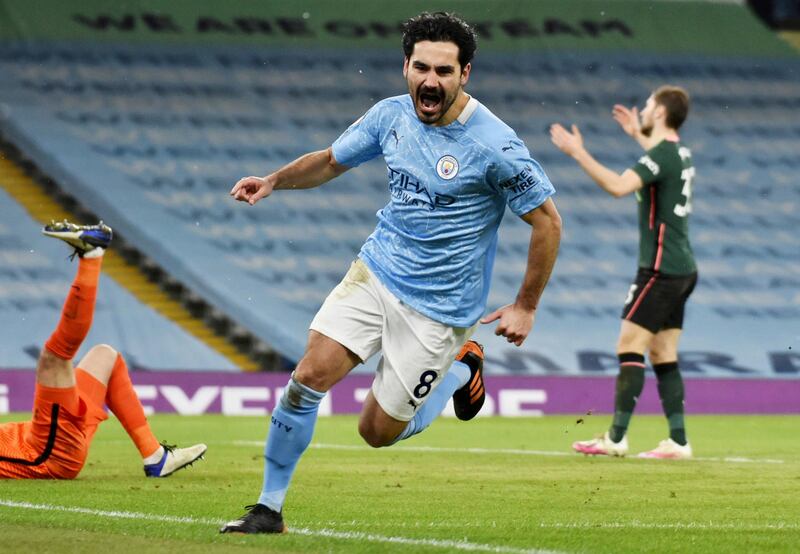 =7) Ilkay Gundogan (Manchester City) 12 goals 23 appearances. Reuters