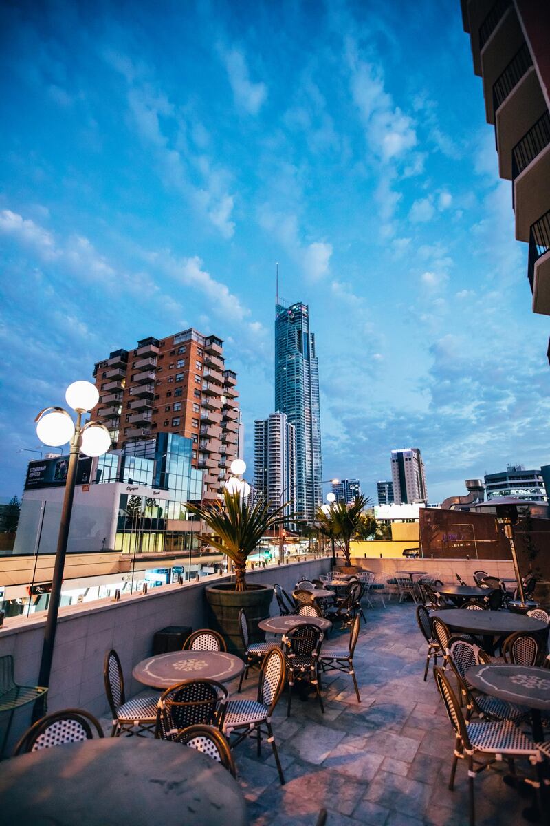 The Island Rooftop Restaurant is one of the best sunset drink locations in the city. Barberstock