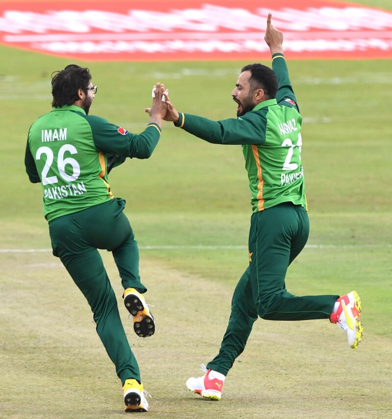 Mohammad Nawaz of Pakistan took three quick wickets at SuperSport Park in Pretoria. Getty