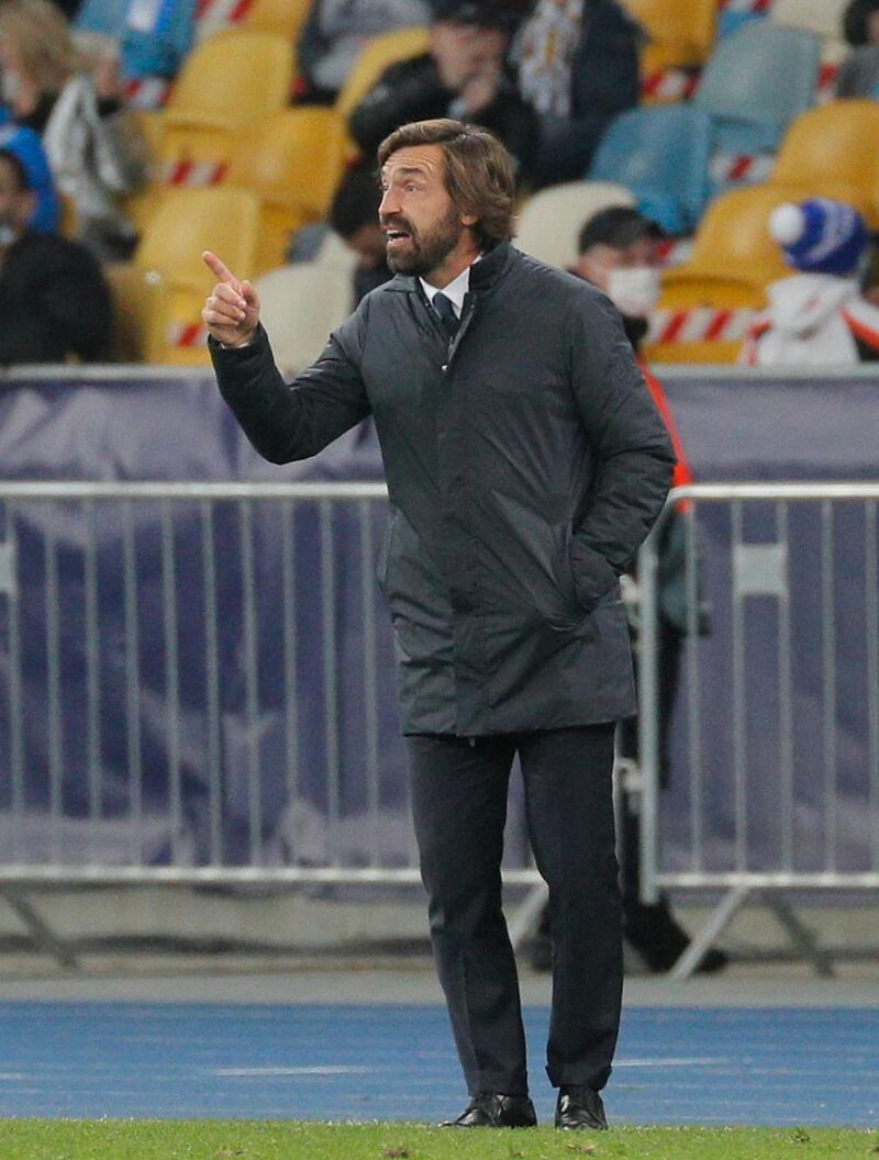 Juve manager Andrea Pirlo. EPA