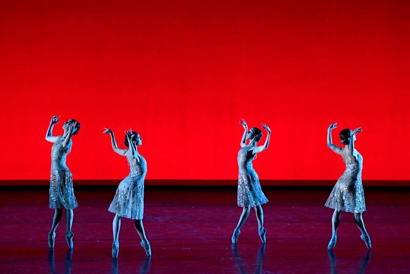 Members of The Royal Ballet perform in "The Royal Ballet: Live, Within the Golden Hour", a live-streamed performance broadcast at the Royal Opera House, London, Britain. Reuters