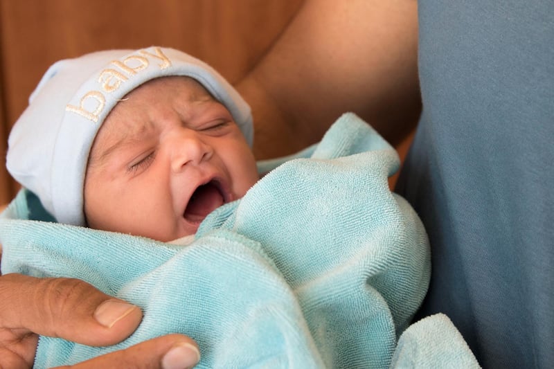 A baby girl is born to Abrar Sarwar born at 2.18am on Tuesday at Danat Al Emarat. Courtesy Danat Al Emarat Hospital for Women and Children 
