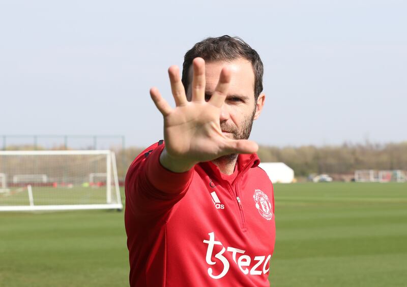 Juan Mata calls a halt. 