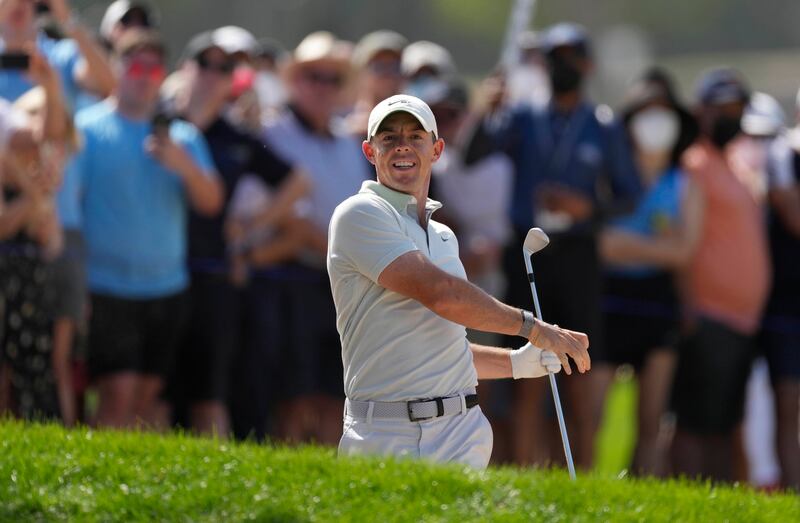 Rory McIlroy on the first fairway. AP