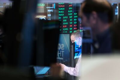 Traders work on the floor of the New York Stock Exchange. A globally diversified portfolio is one of the best options for retirees to generate an income during periods of high inflation. Getty Images 