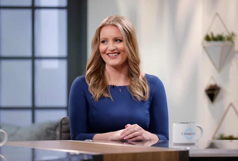 Lawyer Jenna Ellis on set of the talk show Candace. Getty Images