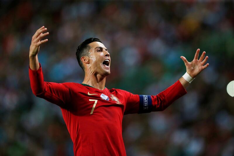 Soccer Football - Euro 2020 Qualifier - Group B - Portugal v Luxembourg - Estadio Jose Alvalade, Lisbon, Portugal - October 11, 2019  Portugal's Cristiano Ronaldo reacts  REUTERS/Rafael Marchante     TPX IMAGES OF THE DAY