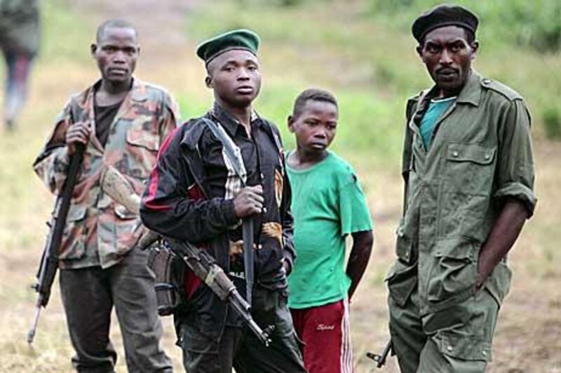 Rebels in DR Congo and Congolese national forces vie for control of mines, so as to use proceeds from their trade on world markets to buy weapons.