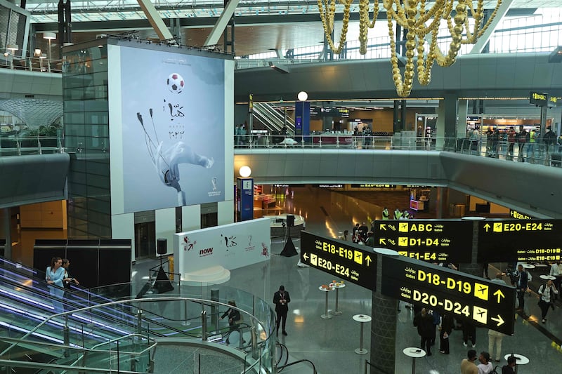 Qatar's main airport is gearing up for big changes ahead of the World Cup 2022. AFP 