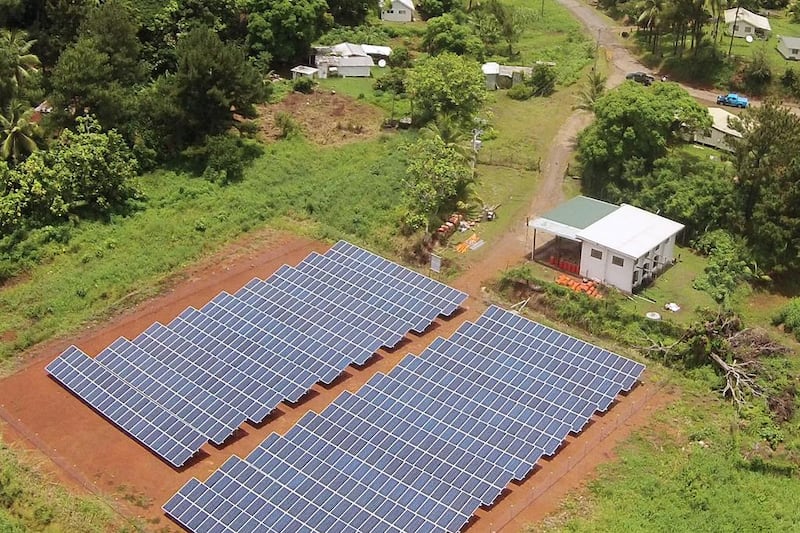 Solar project in Kadavu. Masdar's LaKaRo 525kW Solar PV in Fiji was completed in May 2015. With the installation of 525kw solar project, inhabitants of three of Fiji’s outer islands (Kadevu, Lakeba, and Rotuma) gained round-the-clock access to energy, having previously had power for between 12 and 18 hours a day.  Courtesy Masdar