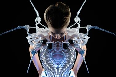 Wearable technology by Anouk Wipprecht. 