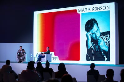 Mark Ronson was a speaker on the opening day of the Semi Permanent Middle East festival in Abu Dhabi. Victor Besa / The National.