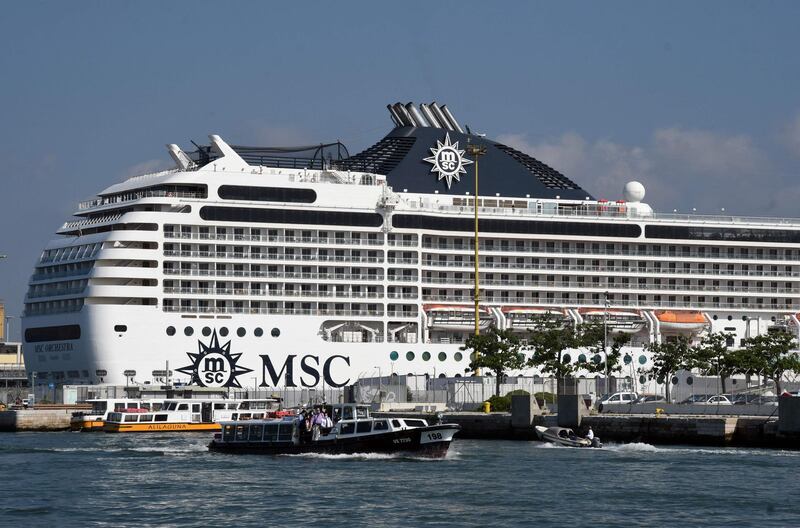 Before the coronavirus pandemic brought the industry to a halt, cruise ship traffic boomed in Venice, bringing millions of extra visitors to the Unesco World Heritage city. AFP