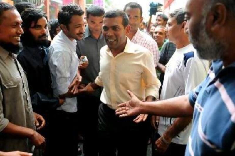 A criminal court in the Maldives has issued an arrest order for Mohamed Nasheed, the former president, who said he was forced out of office. Ishara S Kodikara / AFP Photo