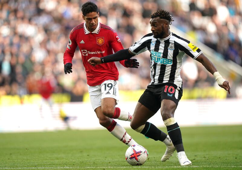 Raphael Varane 5: Busy first half and helped De Gea out with another Newcastle attack. Blocked an Isak shot just after half-hour, but inactive when pressuring the Swede. Brought off by his manager. Surprisingly poor out of possession. PA