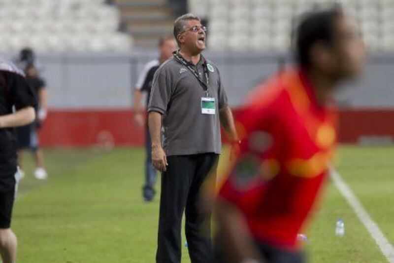 Al Shabab's coach Marcos Paqueta, centre, knows his side has a few chances at Asian Champions League play next season.