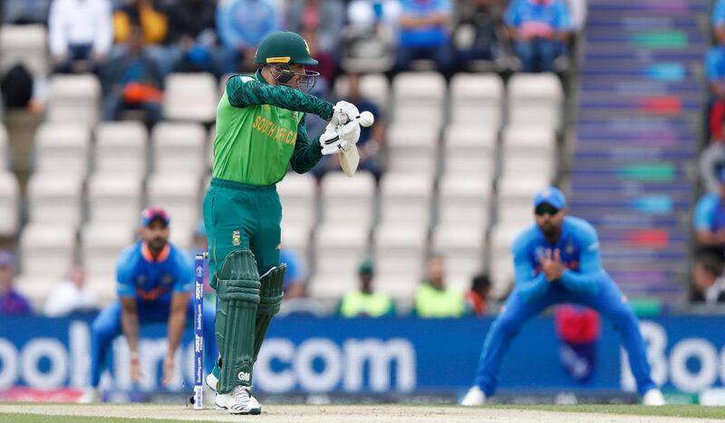 Quinton de Kock (South Africa): The opener struggled to read India seamer Jasprit Bumrah's bowling, but he is South Africa's form batsman and will be expected to give his team the solid start, especially if the conditions ate damp and they have to bat first. Alastair Grant / AP Photo