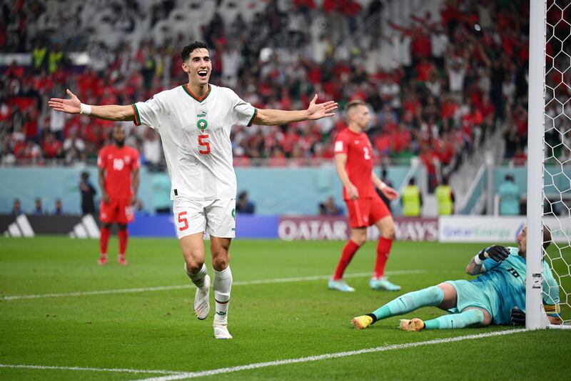 Nayef Aguerd celebrates. Getty Images