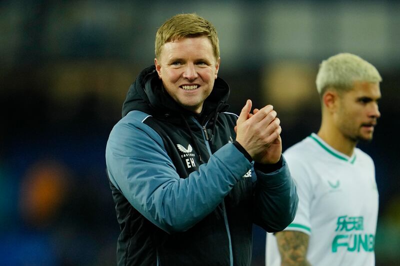Newcastle manager Eddie Howe after the match. AP