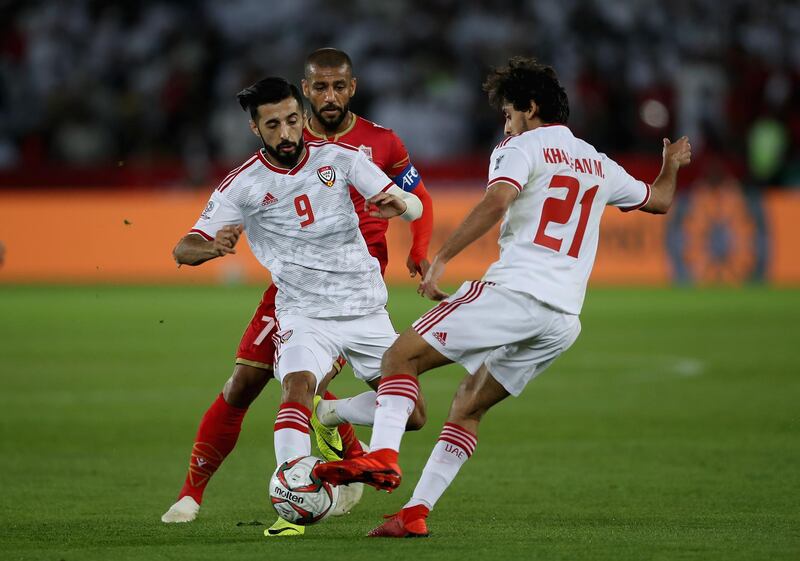 Bandar Al Ahbabi of UAE in action. Getty Images