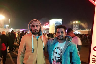 Saudi brothers Jamal and Sultan Al Anezi went to all three nights of MDL Beast Fest. Courtesy Saeed Saeed