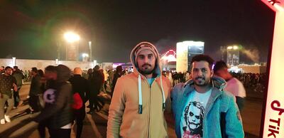 Saudi brothers Jamal and Sultan Al Anezi went to all three nights of MDL Beast Fest. Courtesy Saeed Saeed