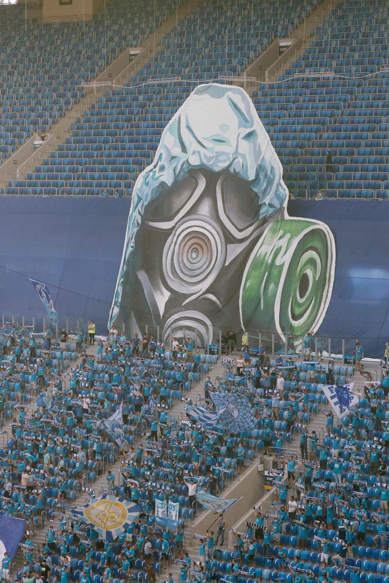 The Gazprom Arena during the Russian Premier League match between Zenit and Krylia Sovetov Samara. EPA
