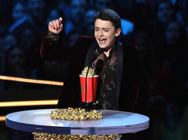 Noah Schnapp accepts the most frightened performance award for 'Stranger Things' AP