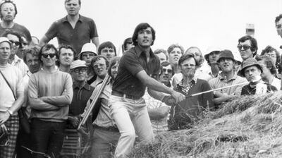 Seve Ballesteros in the sandhills of Royal Birkdale, Southport, during the 1977 British Open. John Leatherbarrow / Getty Images