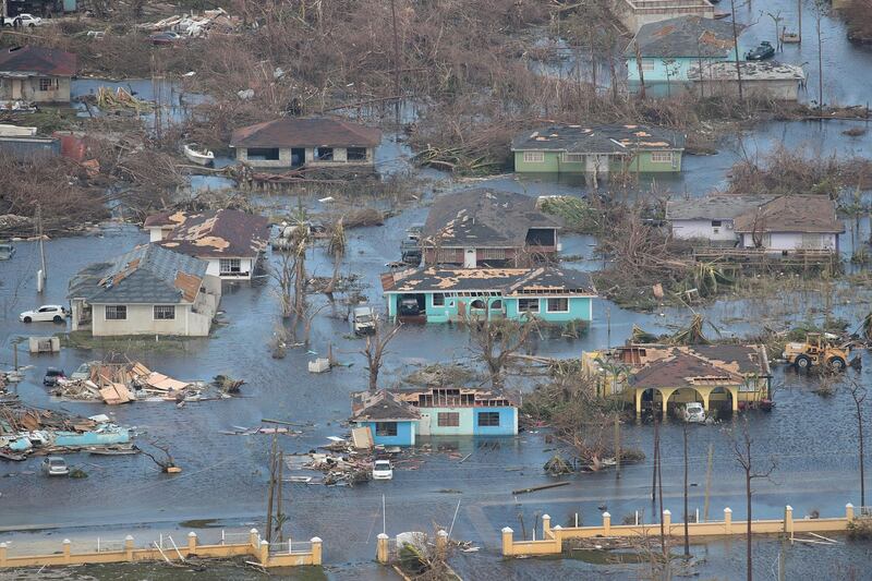 An aerial view of damage caused by Hurricane Dorian is seen on Great Abaco Island in Great Abaco, Bahamas.  Getty Images