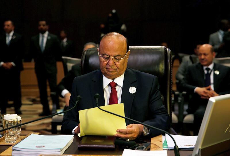 Yemen's President Abdrabu Mansur Hadi. Reuters 